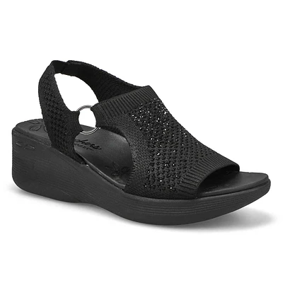 Women's Pier-Lite Wedge Casual Sandal - Black