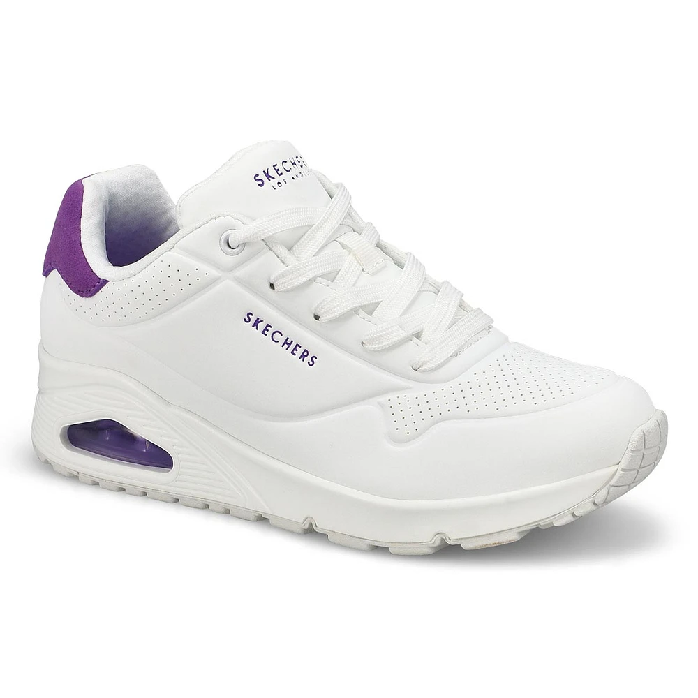 Women's Uno Pop Back Lace Up Sneaker - Black/Hot P