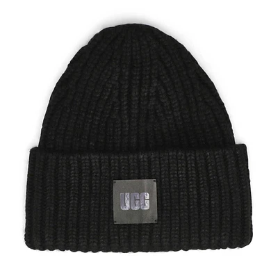 Women's Chunky Rib Beanie - Black