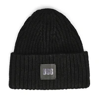 Women's Chunky Rib Beanie - Black
