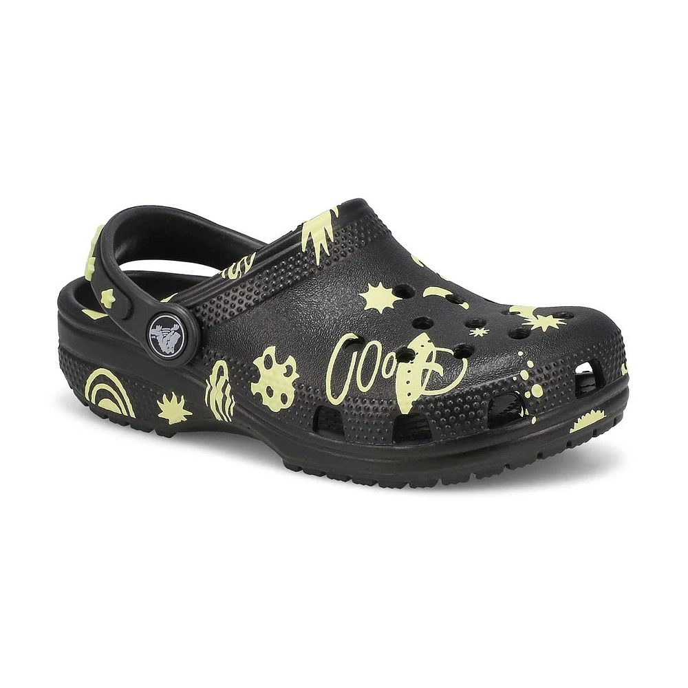 Kids' Classic Glow Space EVA Comfort Clog - Black