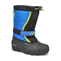 Kids'  Flurry Pull On Winter Boot - Black/Blue