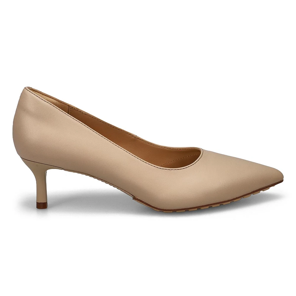 Escarpin en cuir ADELA COURT, noir, femmes