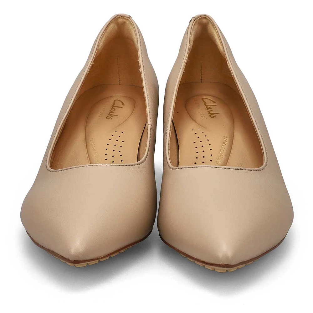 Escarpin en cuir ADELA COURT, noir, femmes