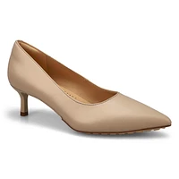 Escarpin en cuir ADELA COURT, noir, femmes