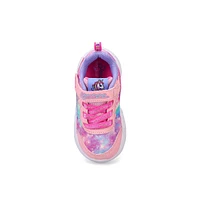Infants' Unicorn Storm Strap Sneaker - Pink/Lavend