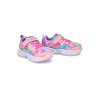 Infants' Unicorn Storm Strap Sneaker - Pink/Lavend