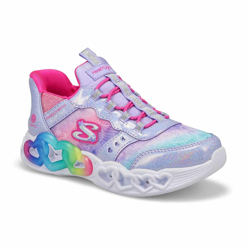 Girls' Infinite Heart Lights Slip-Ins Sneaker - La