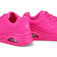 Girls'  Uno Gen1 Neon Glow Sneaker - Hot Pink
