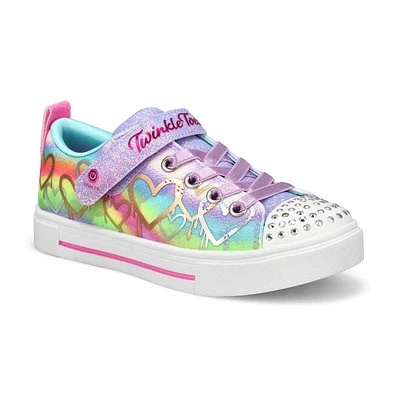 Girls' Twinkle Sparks Ombre Love Light Up Sneaker