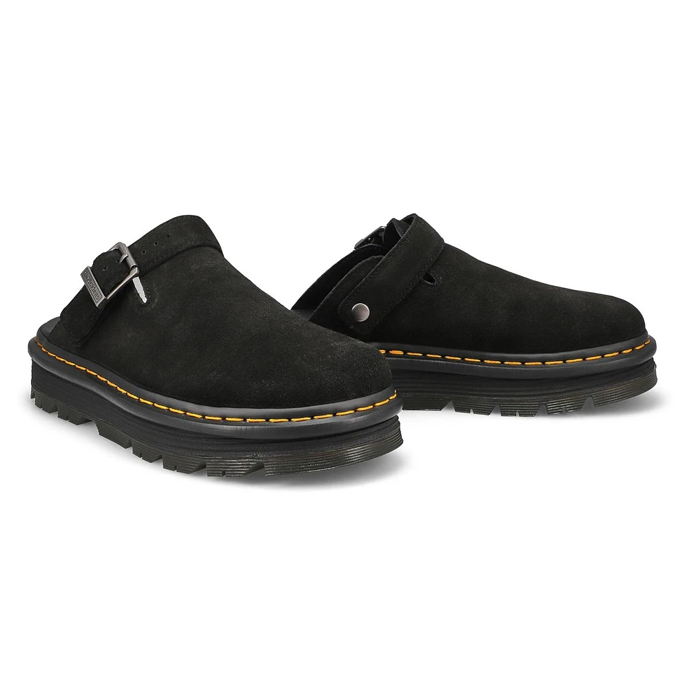 Unisex Zebzag Mule Suede Casual Clog