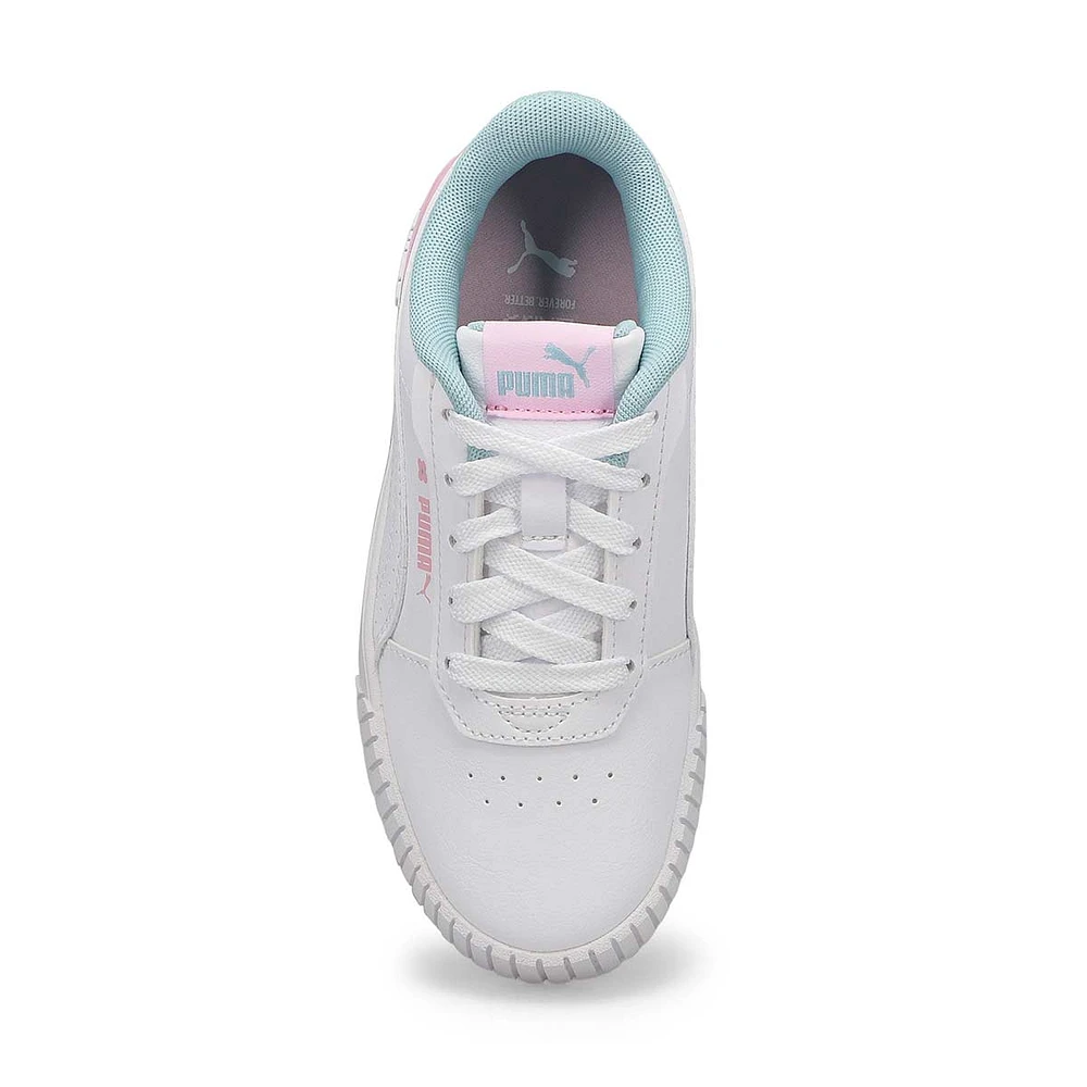 Girls'  Carina 2.0 Tropical Ps Sneaker - White/Tur