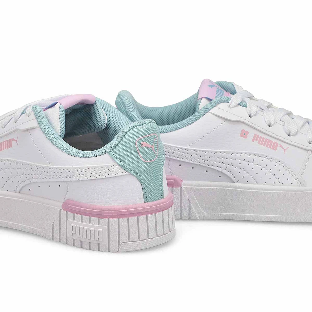 Girls'  Carina 2.0 Tropical Ps Sneaker - White/Tur