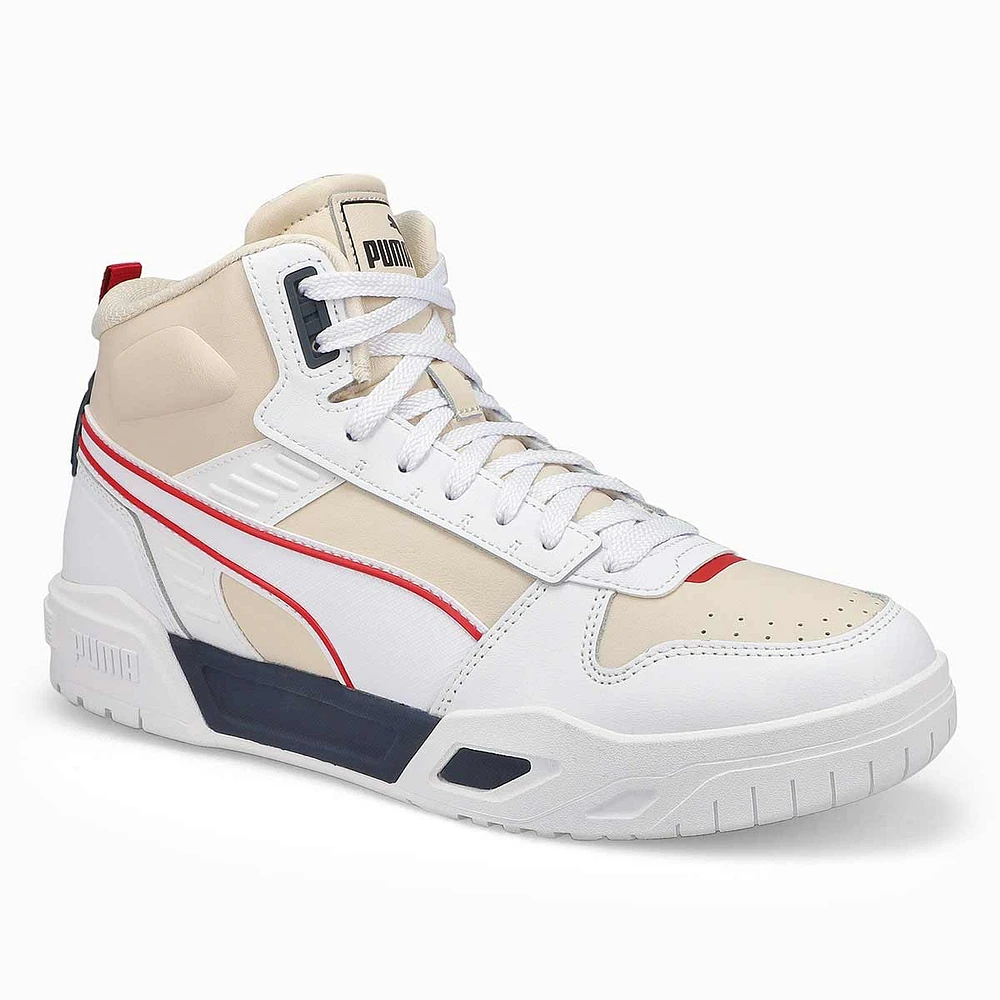 Men's RBD Tech Hi Top Sneaker - White/Navy/Red
