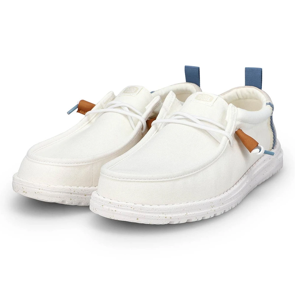 Flâneur décontracté WALLY SUMMER LINEN, blanc/gris