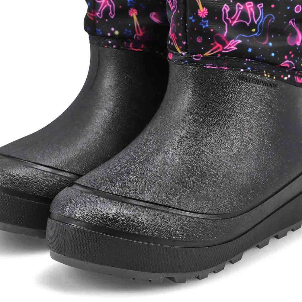 Girls' Snow Shell Neon Unicorn Winter Boot