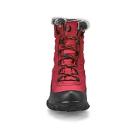 Women's Cedar Quilt Lace Waterproof Boot - Black