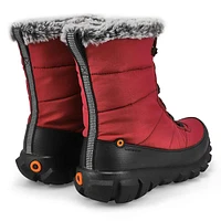 Women's Cedar Quilt Lace Waterproof Boot - Black