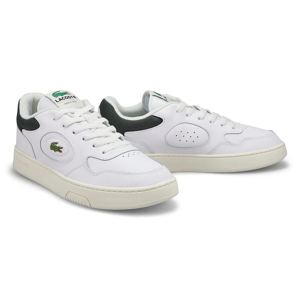 Espadrille en cuir LINESET, blc/vert foncé, hommes