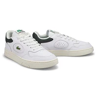 Espadrille en cuir LINESET, blc/vert foncé, hommes