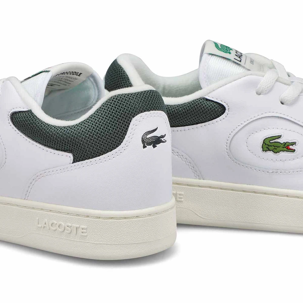 Espadrille en cuir LINESET, blc/vert foncé, hommes