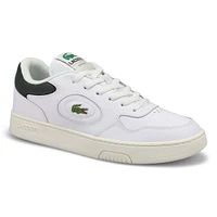 Espadrille en cuir LINESET, blc/vert foncé, hommes