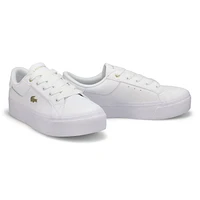 Women's Ziane Platform Lace Up Sneaker - White/Whi