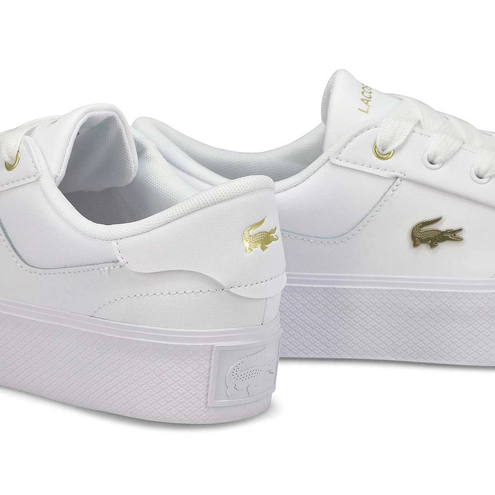 Women's Ziane Platform Lace Up Sneaker - White/Whi