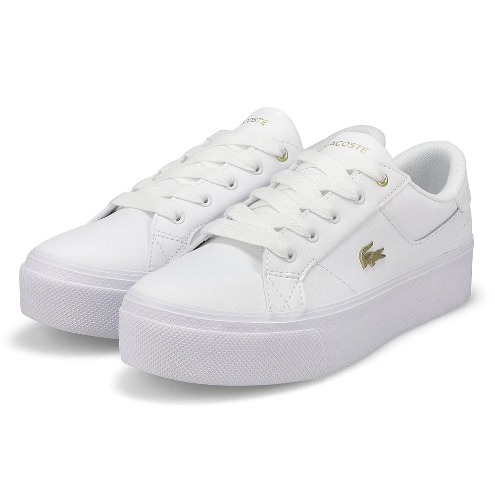 Women's Ziane Platform Lace Up Sneaker - White/Whi