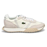 Baskets en cuir L-SPIN EVO, blanc cassé, femmes