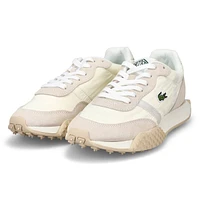 Baskets en cuir L-SPIN EVO, blanc cassé, femmes