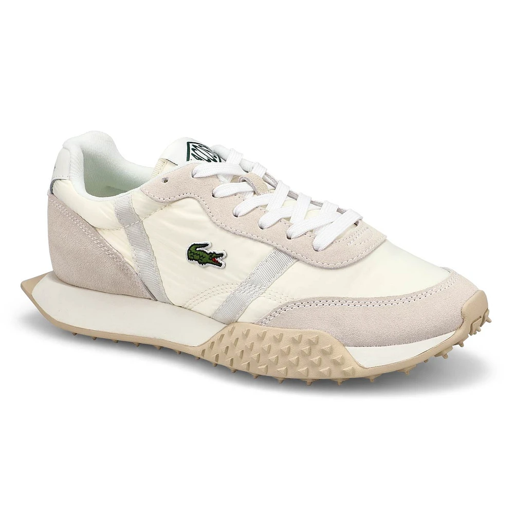 Baskets en cuir L-SPIN EVO, blanc cassé, femmes