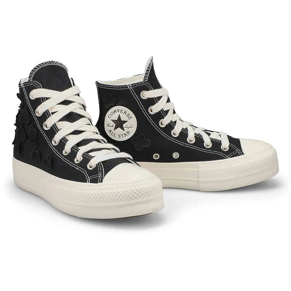 Lds Chuck Taylor All Star Lift Flower Play Platfor