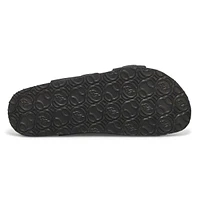 Men's Baz Smooth PU Memory Foam Sandal - Black