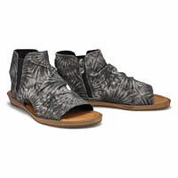 Women's Beaches Casual Sandal - Black Tie Dye