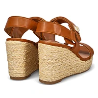 Women's Best Ankle Strap Wedge Sandal - Black