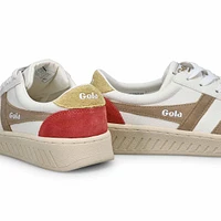 Woomen's Grandslam Trident Sneaker - White/Bone/Fl