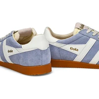Women's Elan Lace Up Suede Sneaker - Air/White