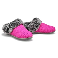 Women's Clipper Knit Faux Fur Slipper