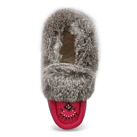 Women's Cute 5 Rabbit Fur SoftMocs