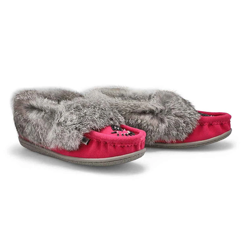 Women's Cute 5 Rabbit Fur SoftMocs