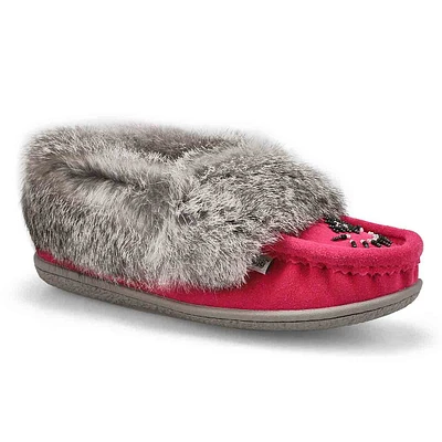 Women's Cute 5 Rabbit Fur SoftMocs