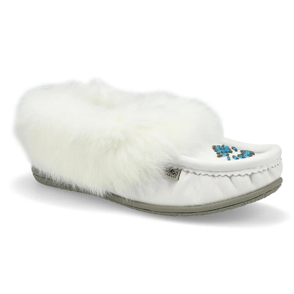 SoftMocs CUTE 5 L, fourrure lapin, noir, femmes