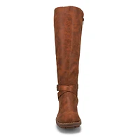 Botte haute d'équitation FREYDIS, noir, femmes