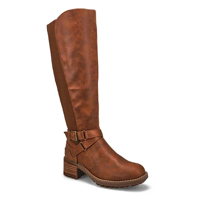 Botte haute d'équitation FREYDIS, noir, femmes