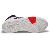 Men's Hoops 3.0 Mid Lace Up Sneaker - White/Black