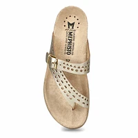 Women's Helena Perforated Footbed Toe Loop Sandal