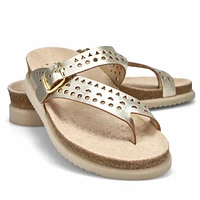 Women's Helena Perforated Footbed Toe Loop Sandal