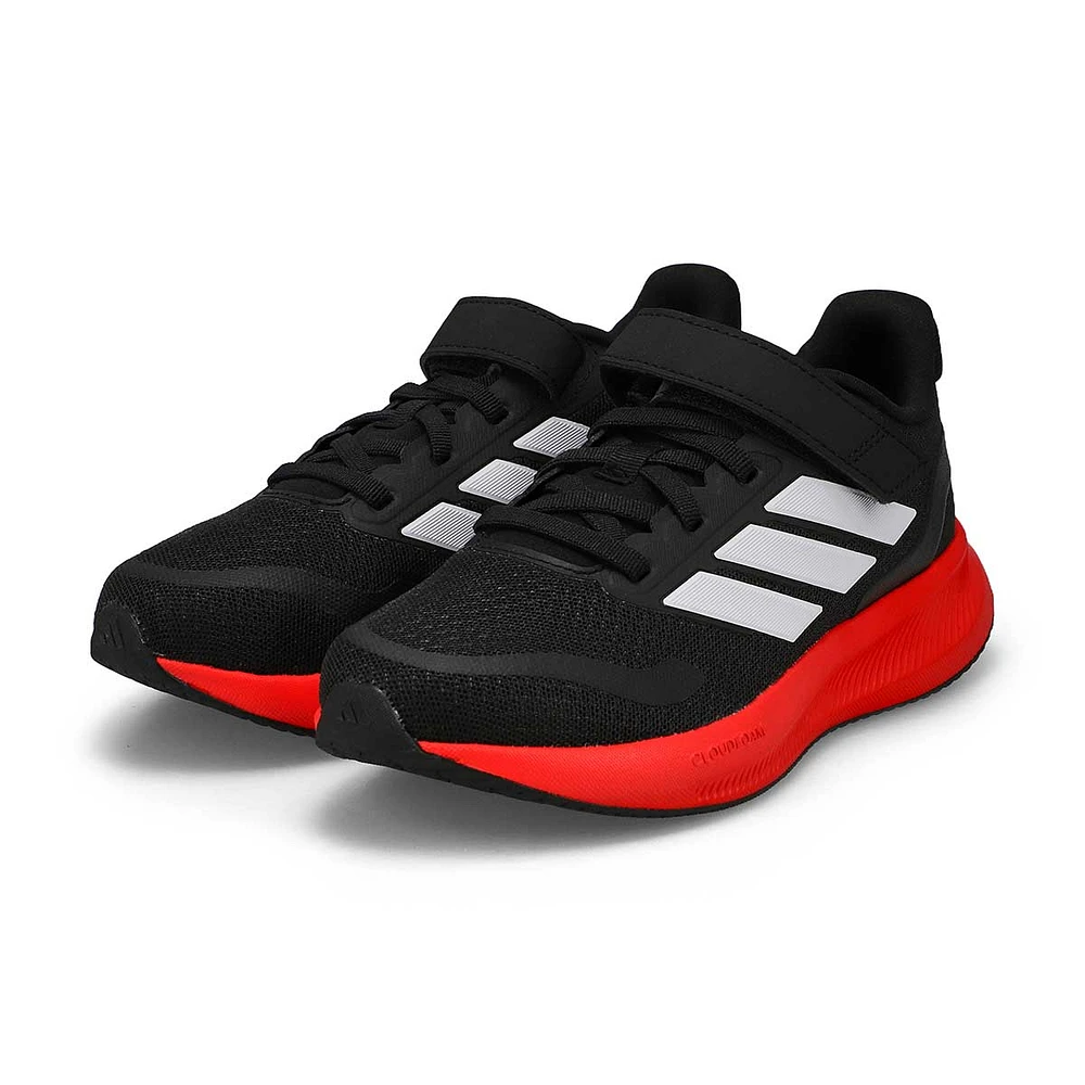 Kids'  Runfalcon 5 EL C Sneaker - Black/White/R