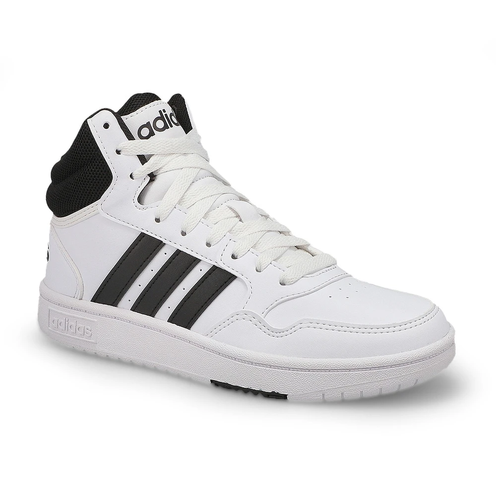 Baskets HOOPS MID 3.0 K, noir/blanc, enfants